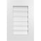 Ekena Millwork Vertical Surface Mount PVC Gable Vent: Functional, w/ 3-1/2"W x 1"P Standard Frame, 16"W x 24"H GVPVE16X2401SF - alternate 1